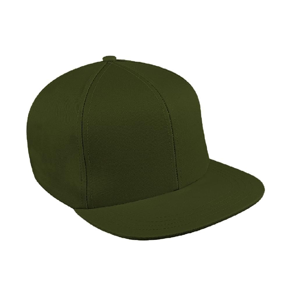Solid Color Organic Slide Buckle Flat Brim
