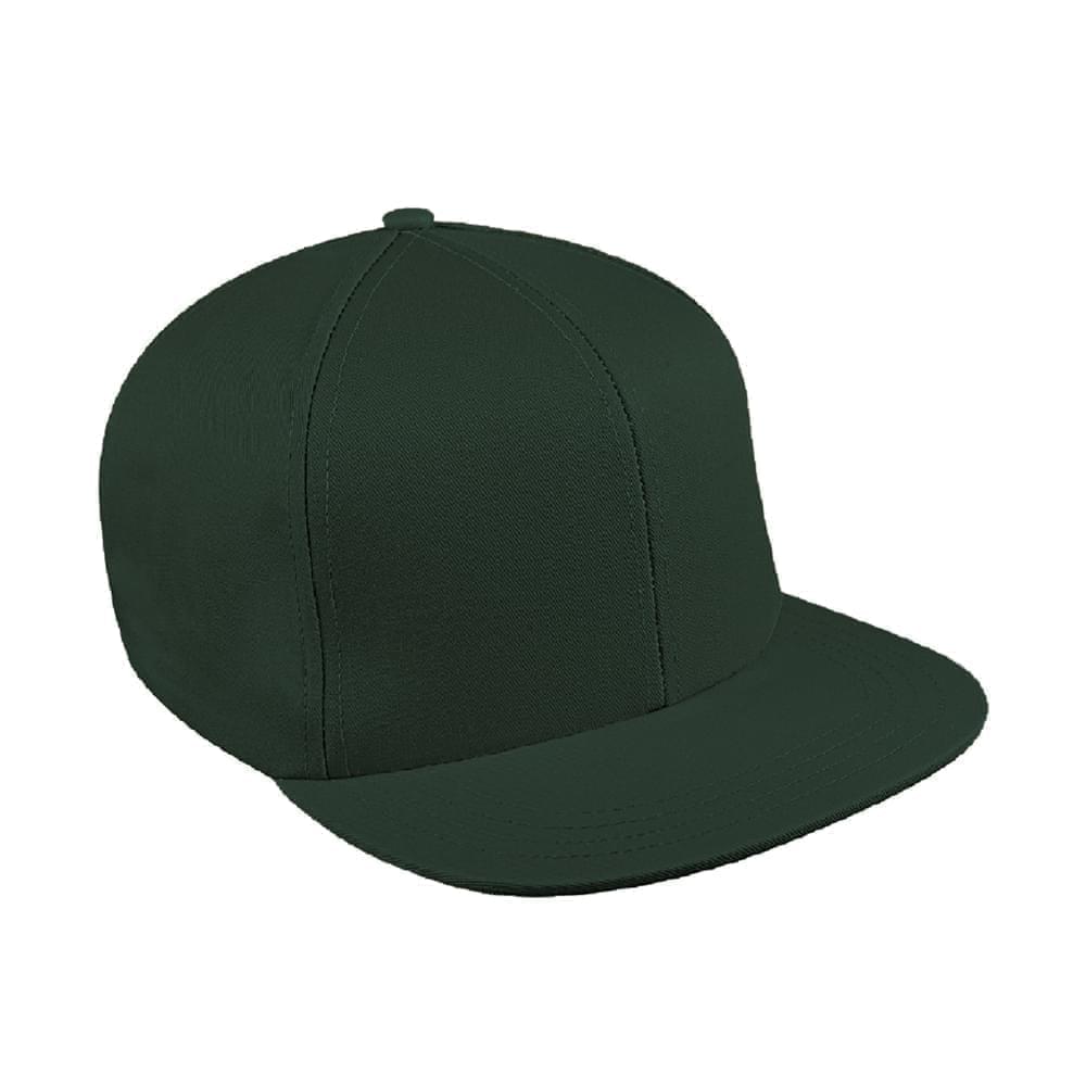 Solid Color Wool Velcro Flat Brim