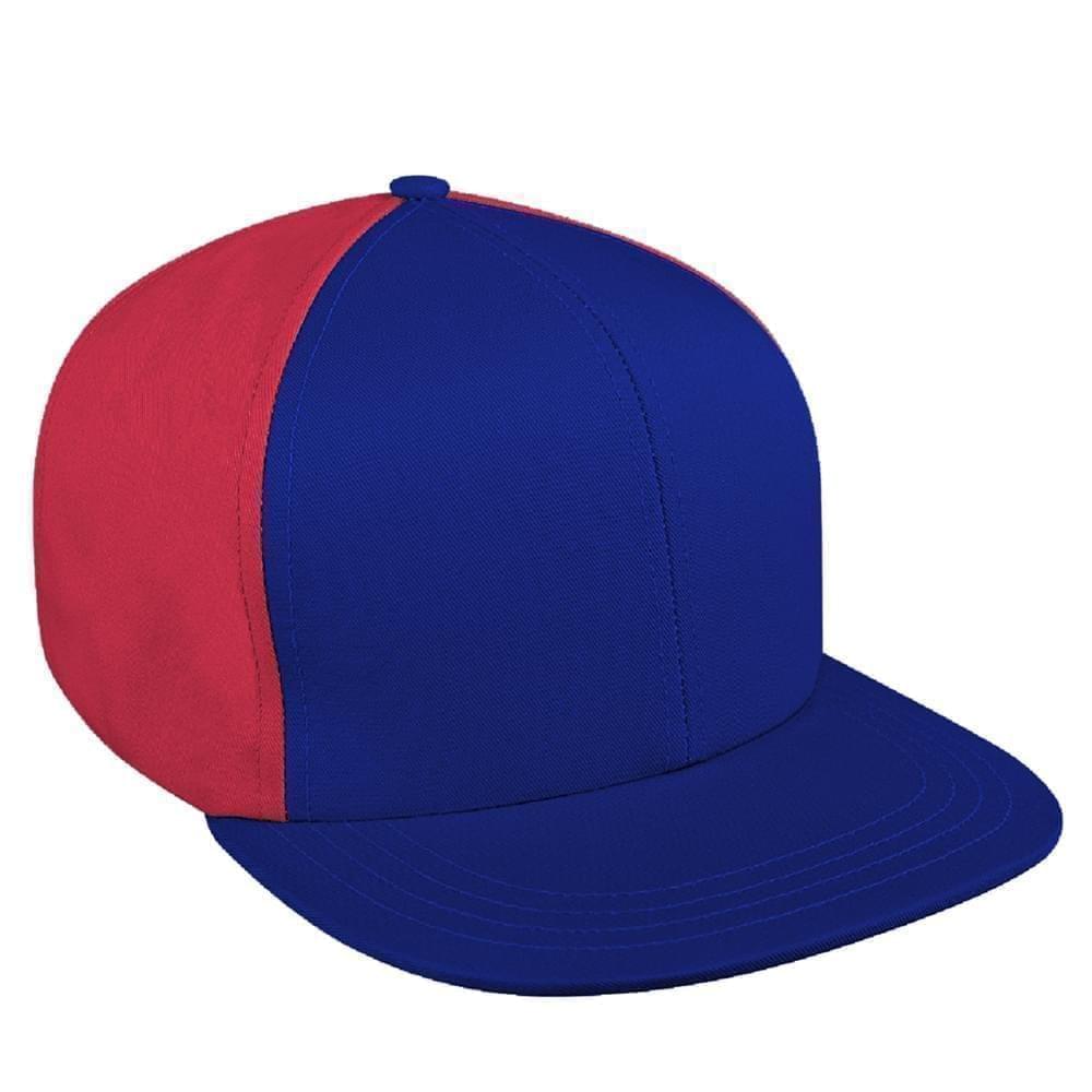 Contrast Back Organic Velcro Flat Brim