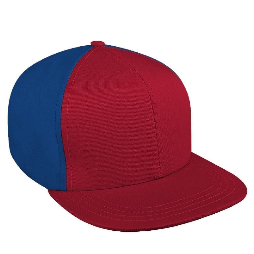Contrast Back Brushed Velcro Flat Brim