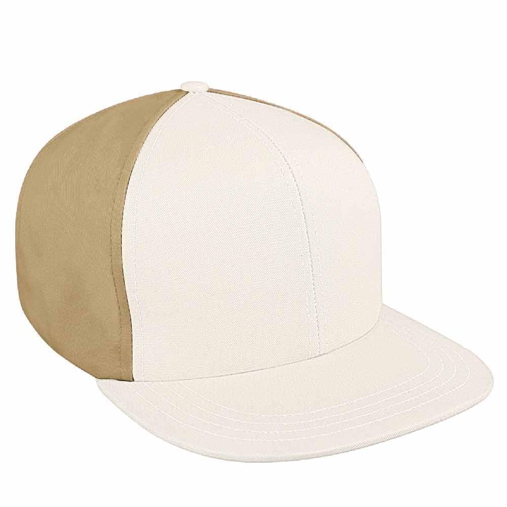 Contrast Back Brushed Self Strap Flat Brim