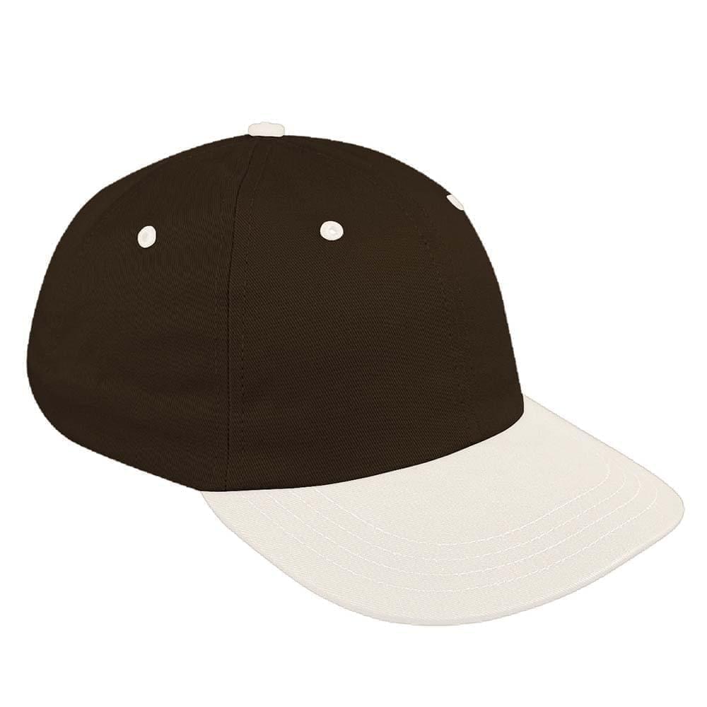 Two Tone Eyelets Twill Self Strap Dad Cap
