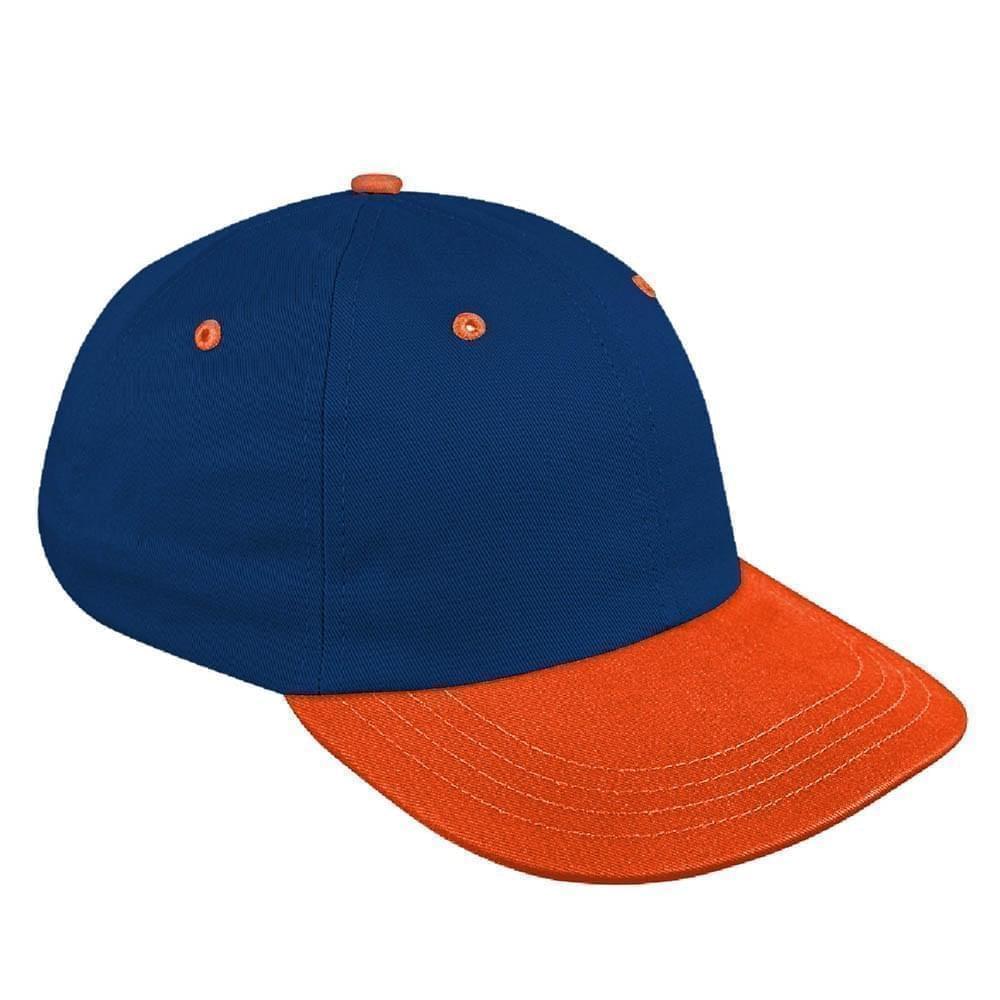 Two Tone Eyelets Brushed Self Strap Dad Cap