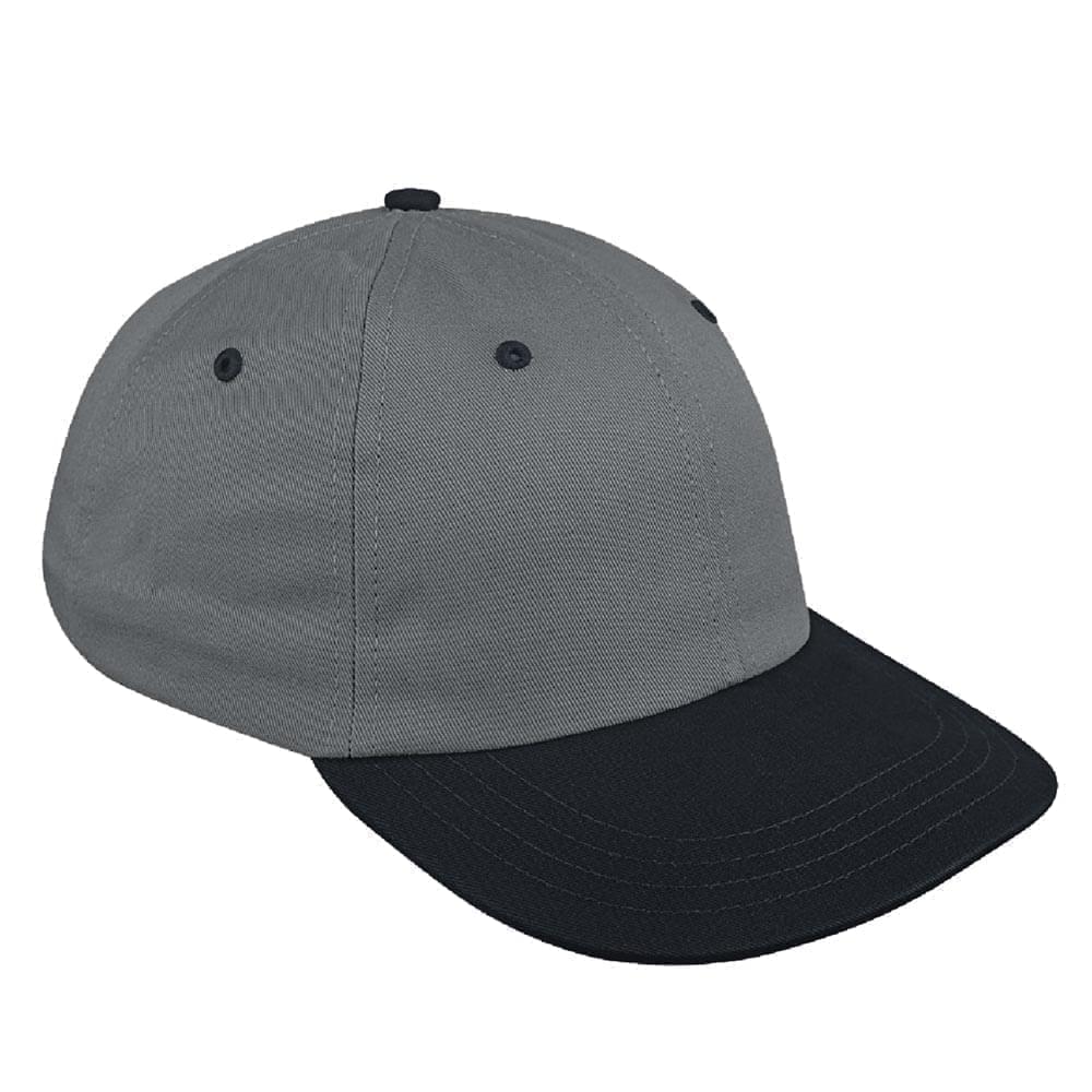 Two Tone Eyelets Organic Velcro Dad Cap