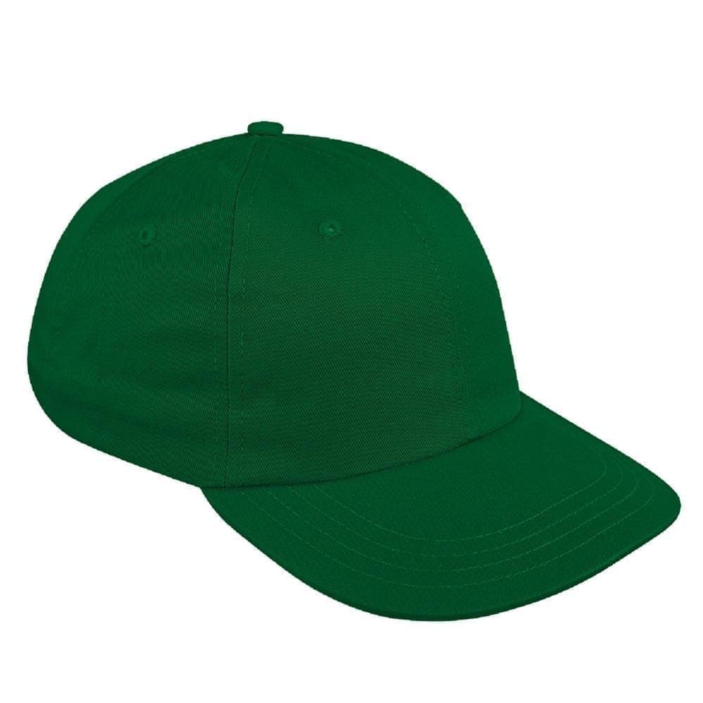 Solid Eyelets Wool Leather Dad Cap