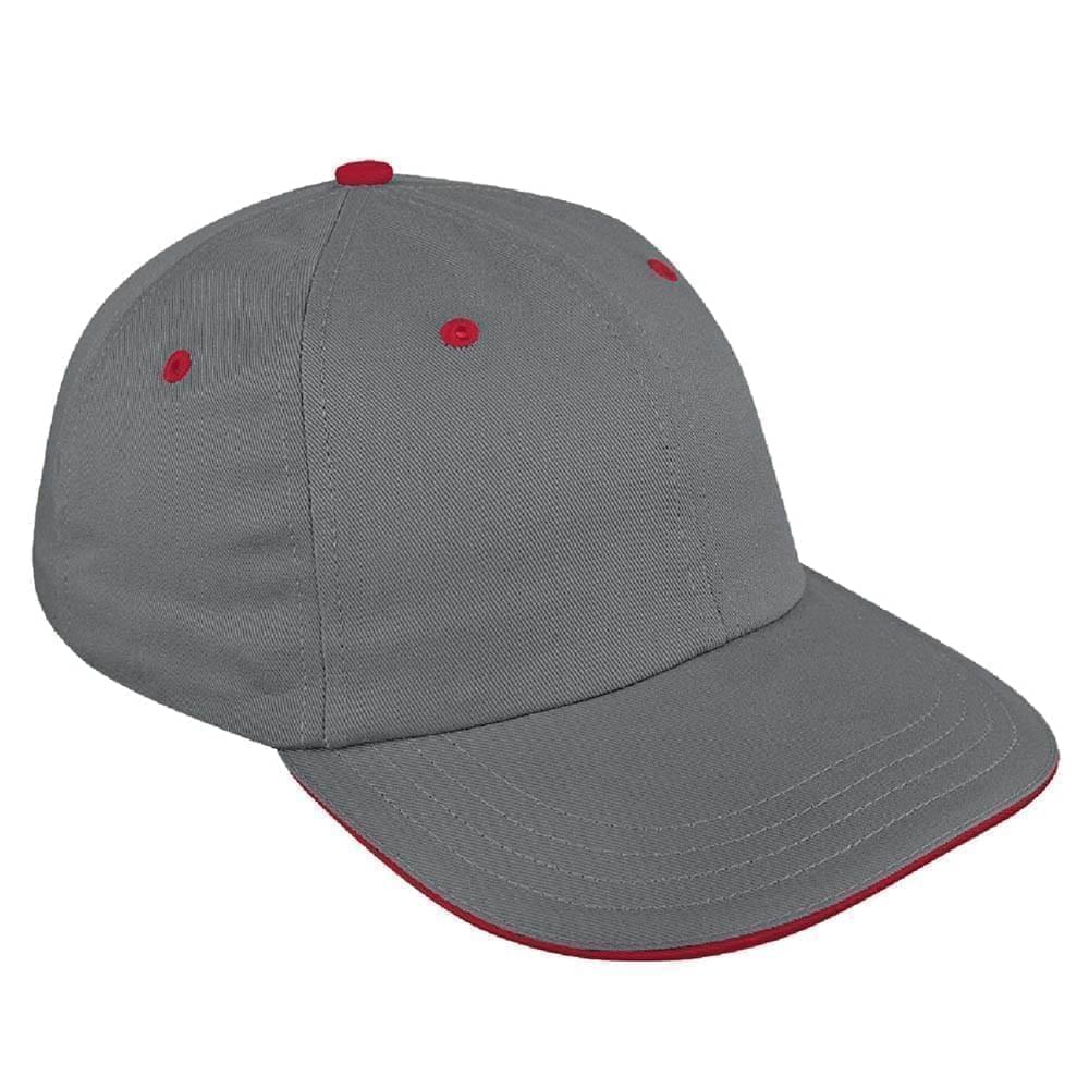 Sandwich Visor Pro Knit Leather Dad Cap