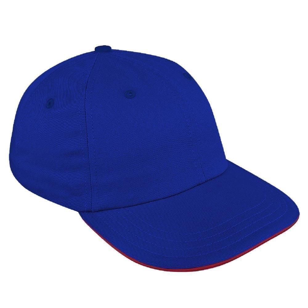 Sandwich Brim Brushed Self Strap Dad Cap