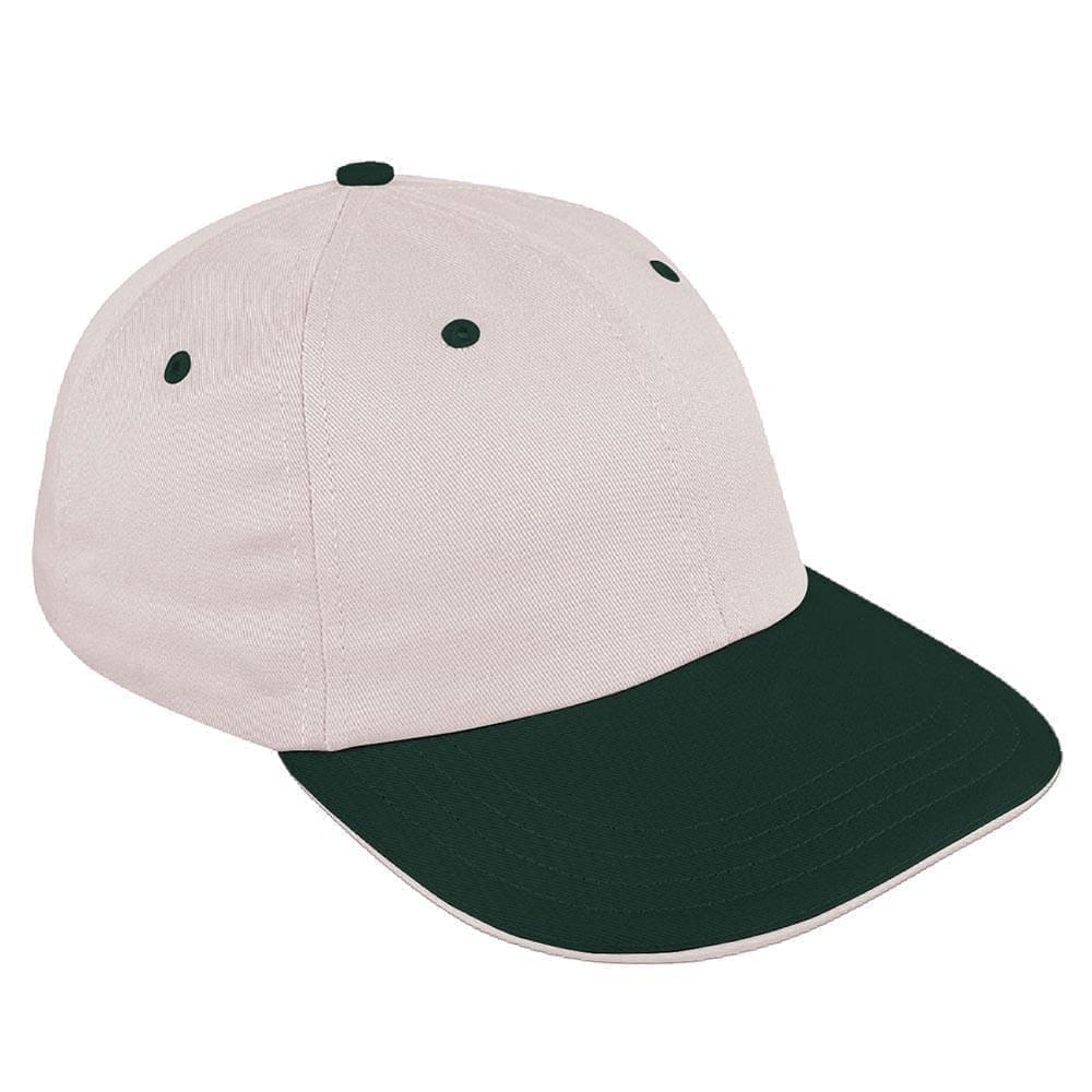 Two Tone Sandwich Denim Slide Buckle Dad Cap