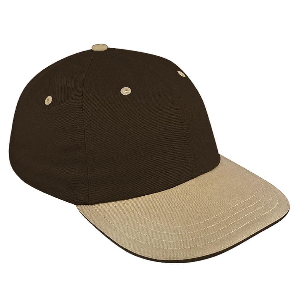 Two Tone Sandwich Pro Knit Leather Dad Cap