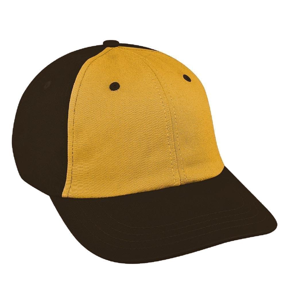 Contrast Front Brushed Self Strap Dad Cap
