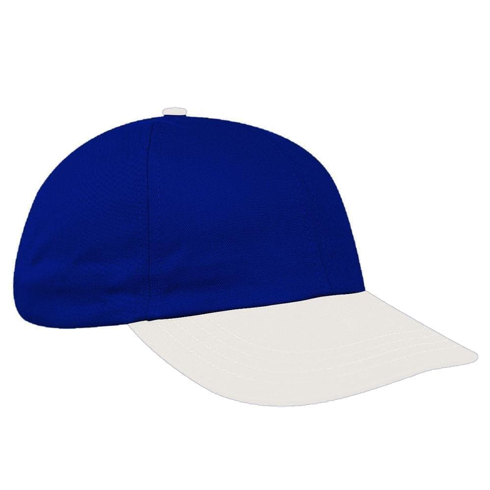 Two Tone Denim Leather Dad Cap