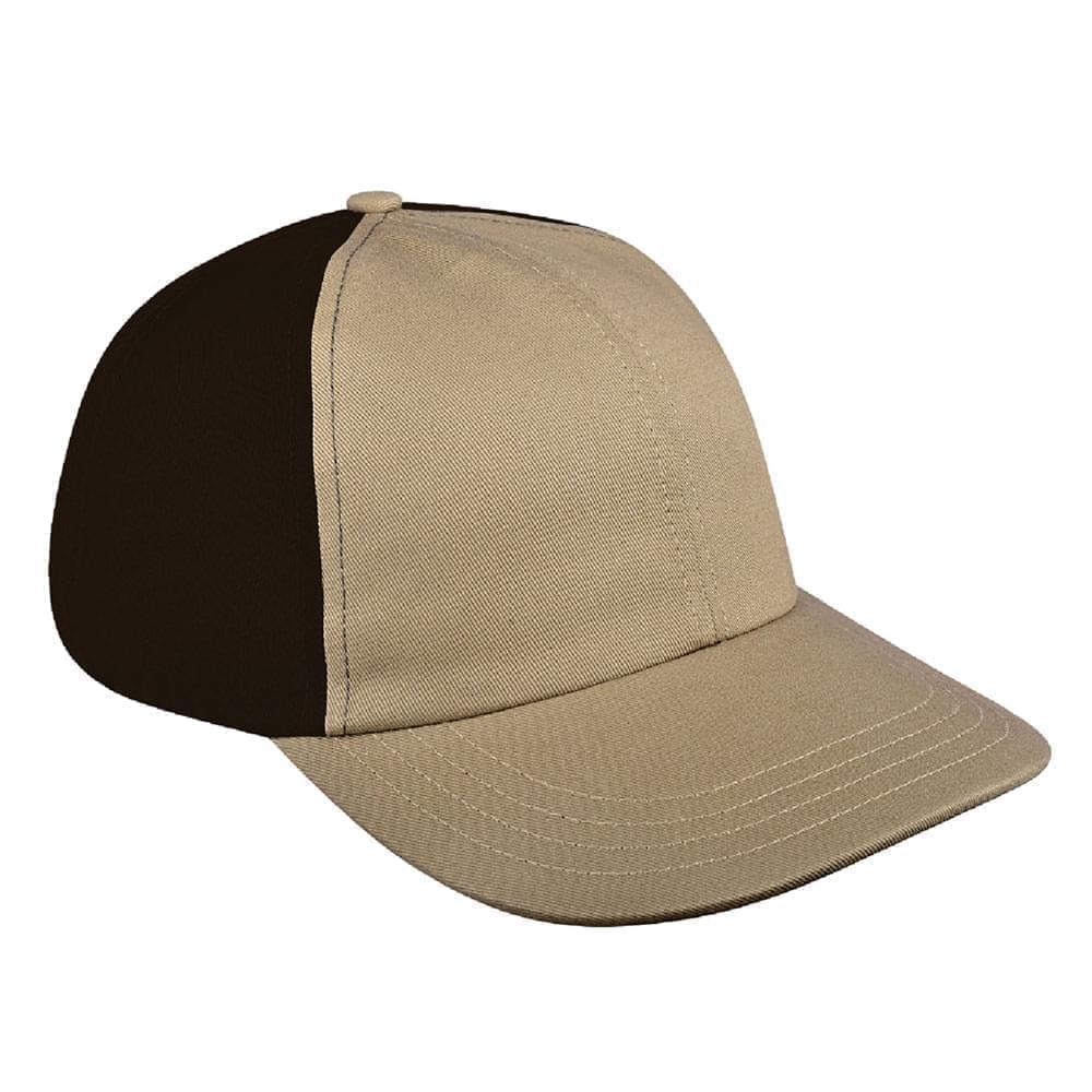 Contrast Back Brushed Velcro Dad Cap