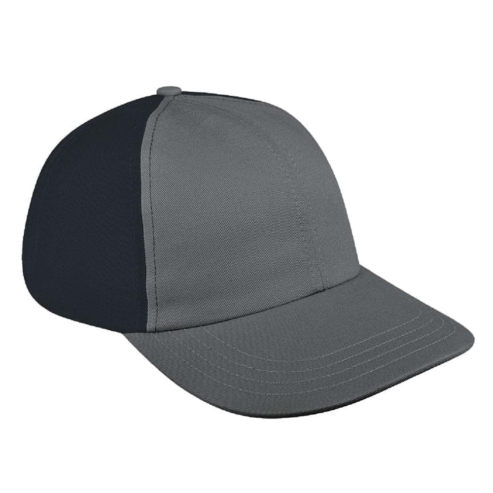 Contrast Back Denim Velcro Dad Cap