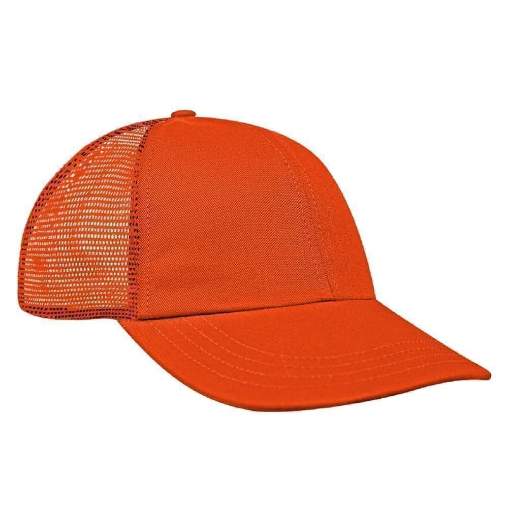 Solid Mesh Back Meshback Slide Buckle Dad Cap