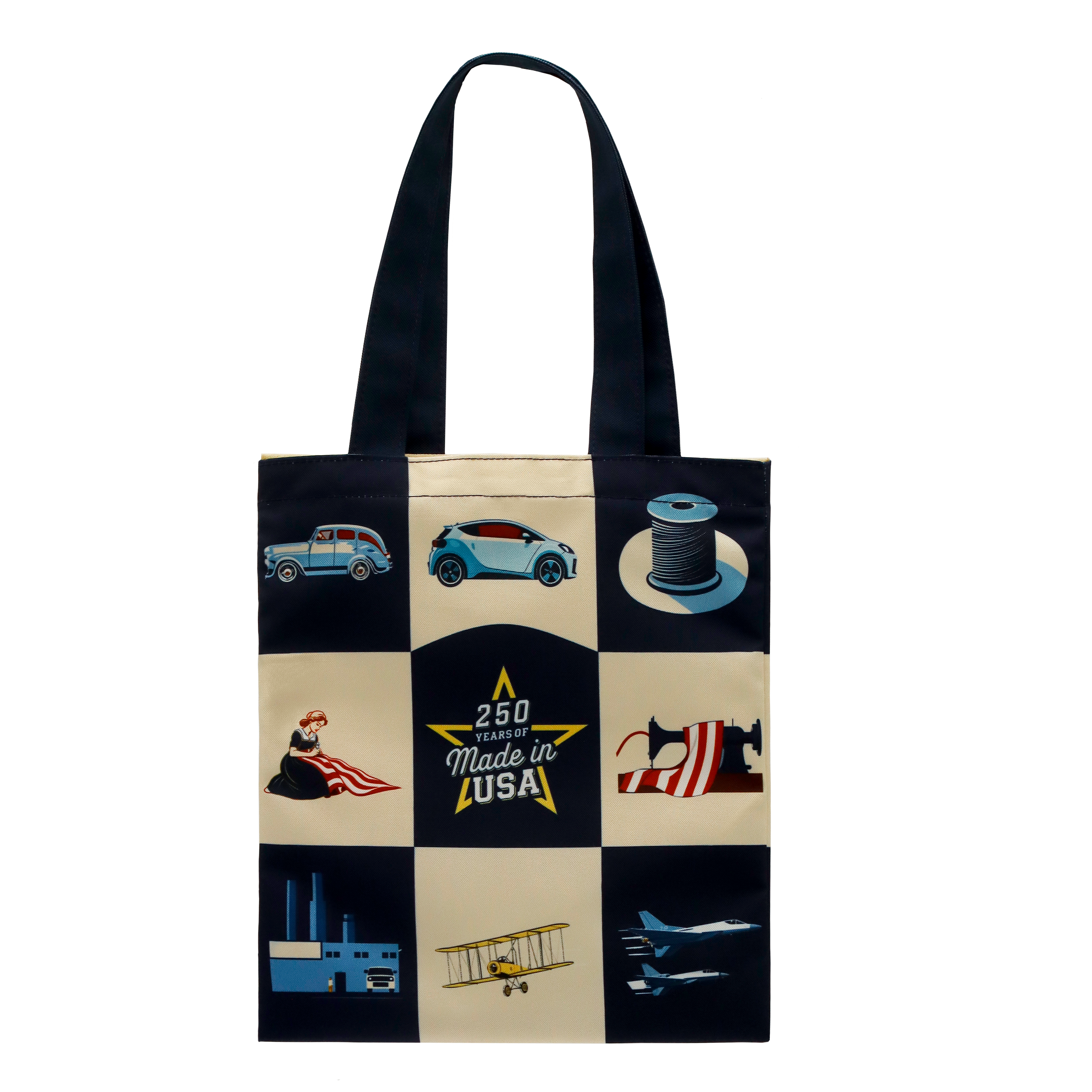 USA Made Full Bleed Canvas Flat Tote