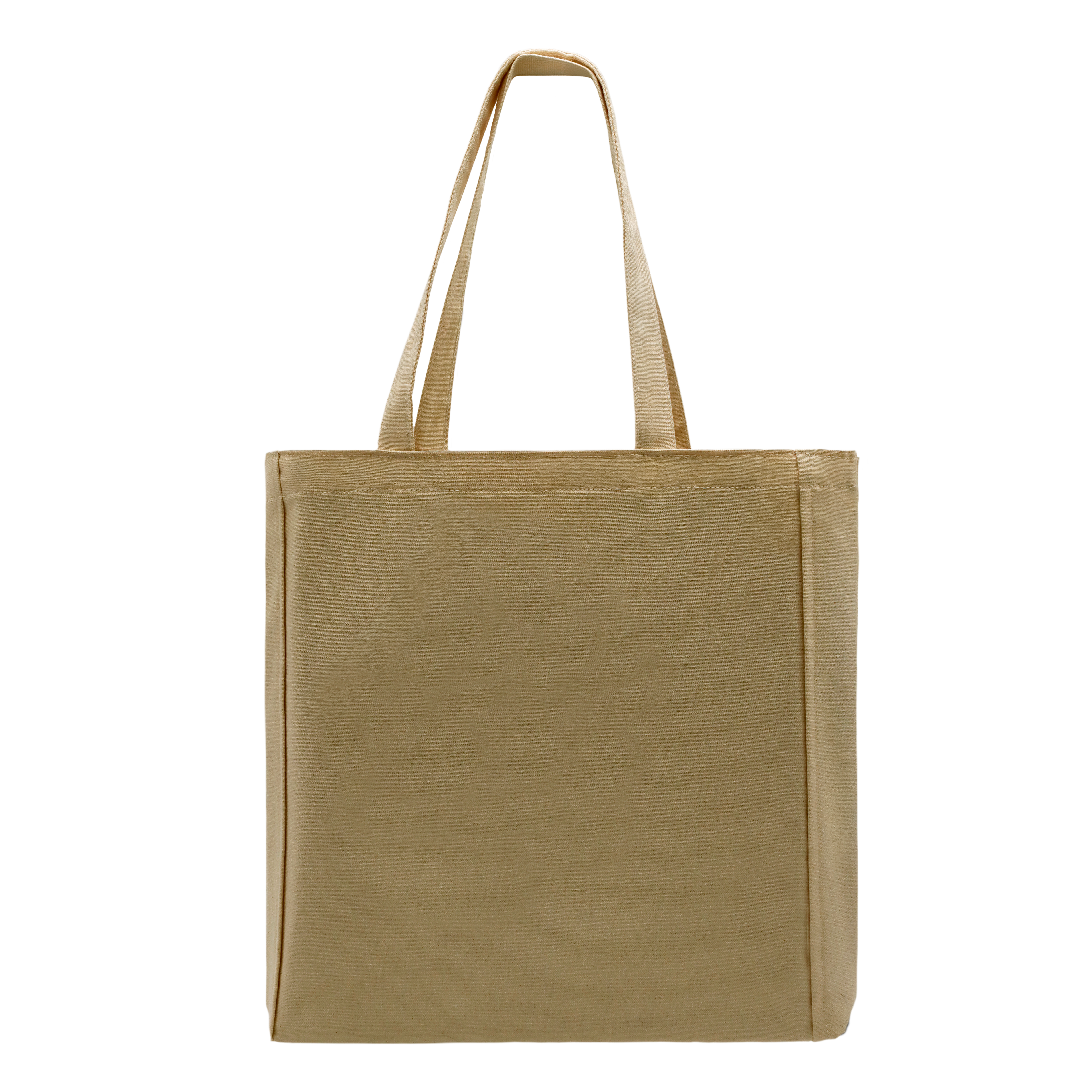 USA Made Natural Deluxe Long Handle Zip Top Natural Gusset