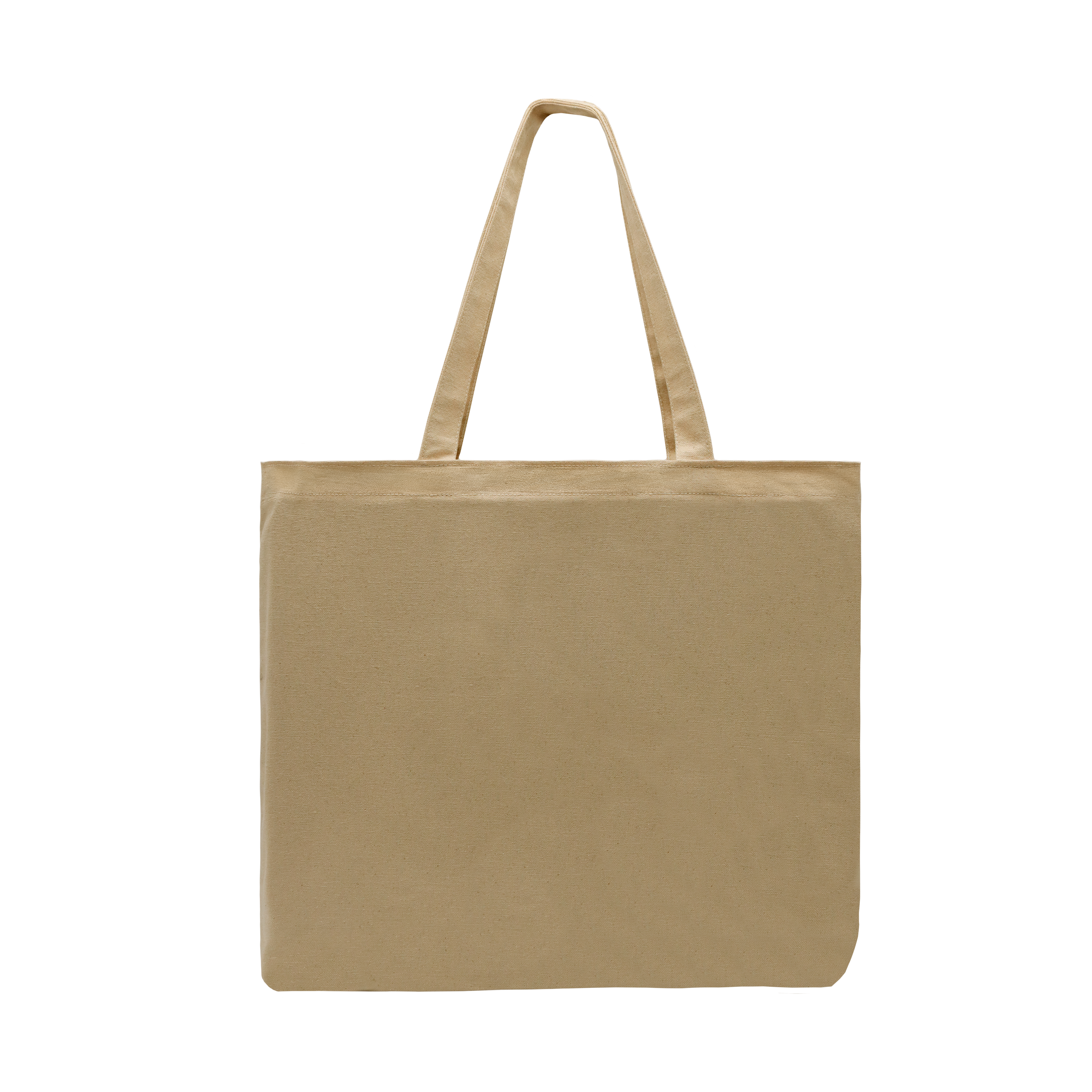 USA Made Natural Long Handle Natural T Bottom Tote
