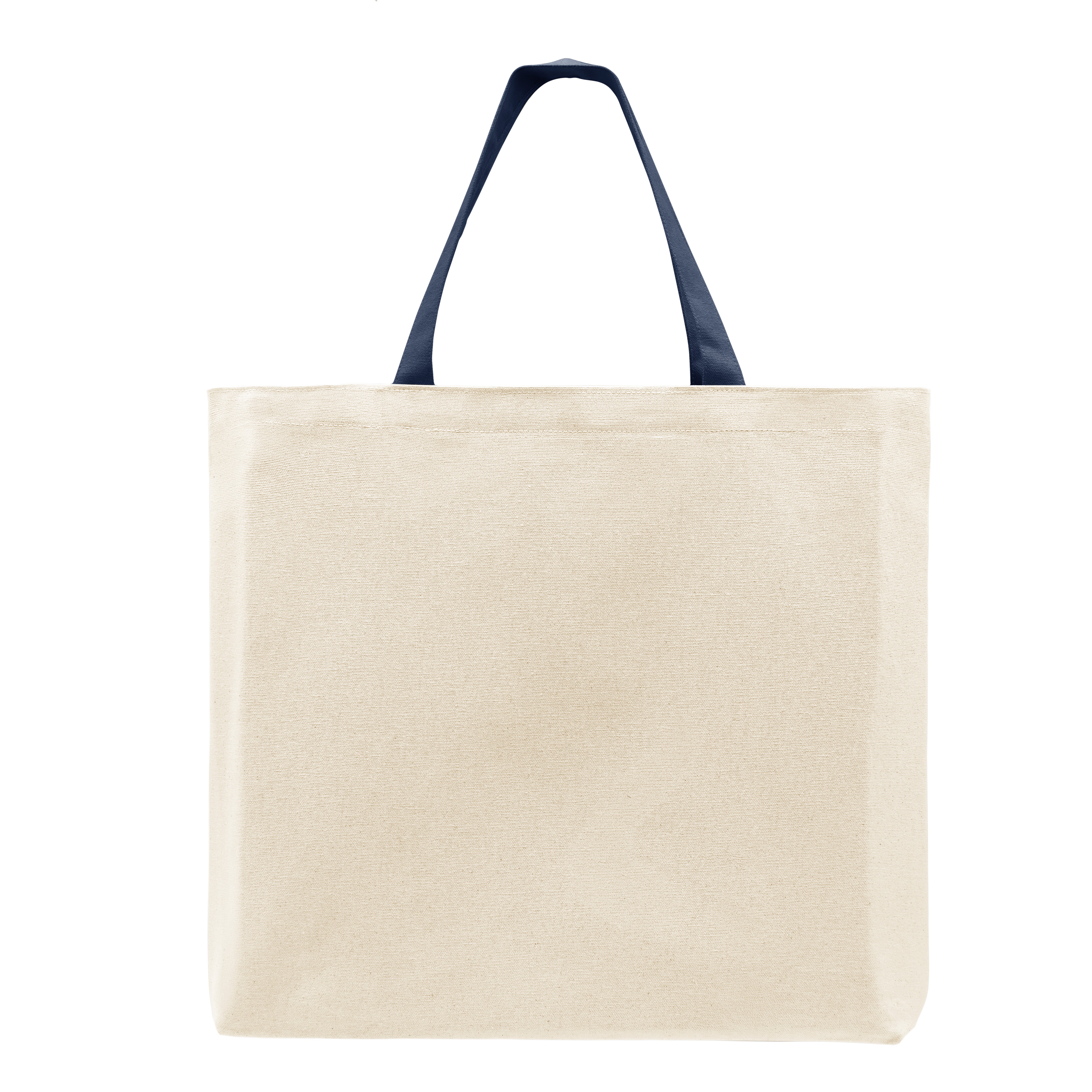 USA Made Natural/Navy 10 oz. Natural Hanging Pocket T Bottom