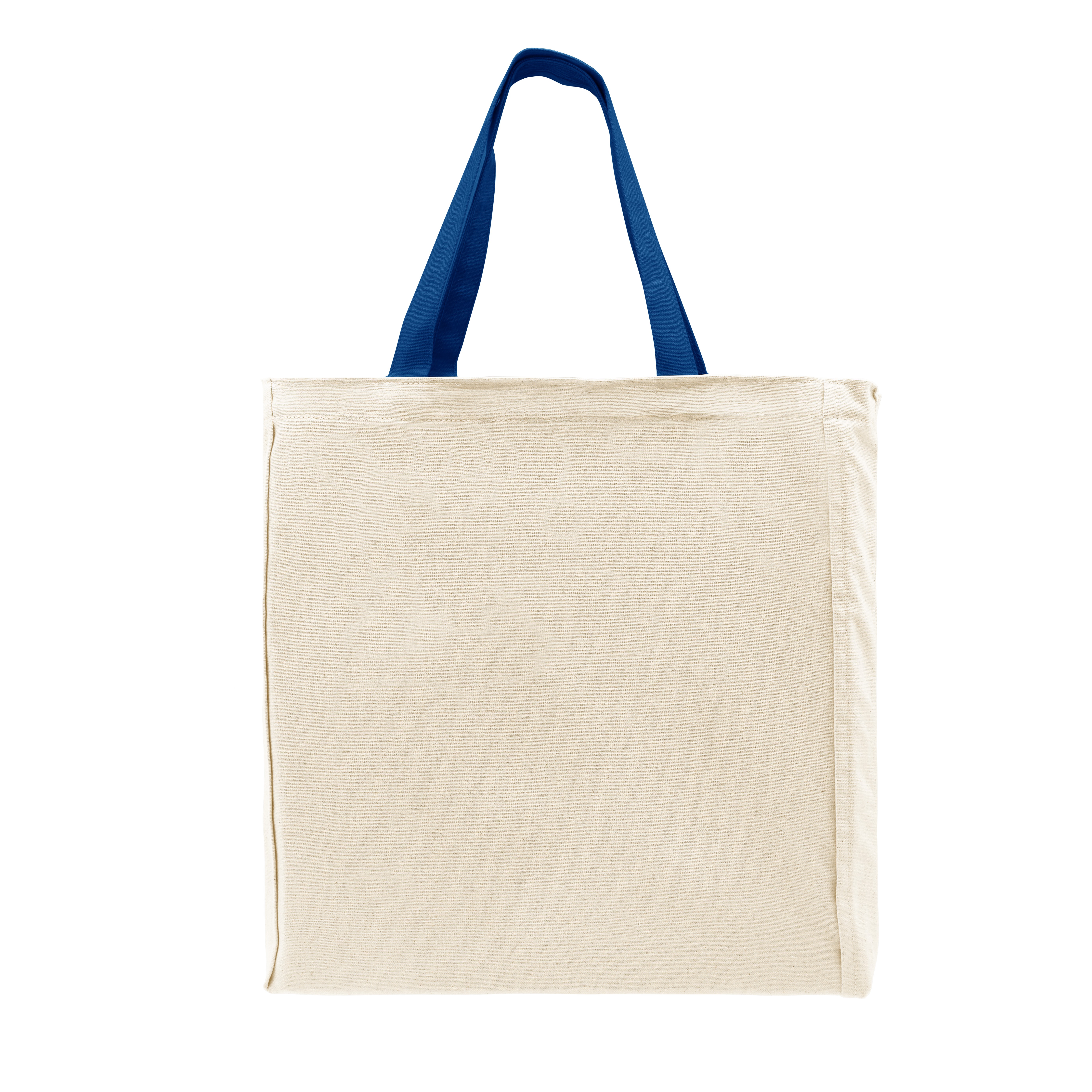 USA Made Natural/Royal Zipper Pocket Natural Canvas T Bottom