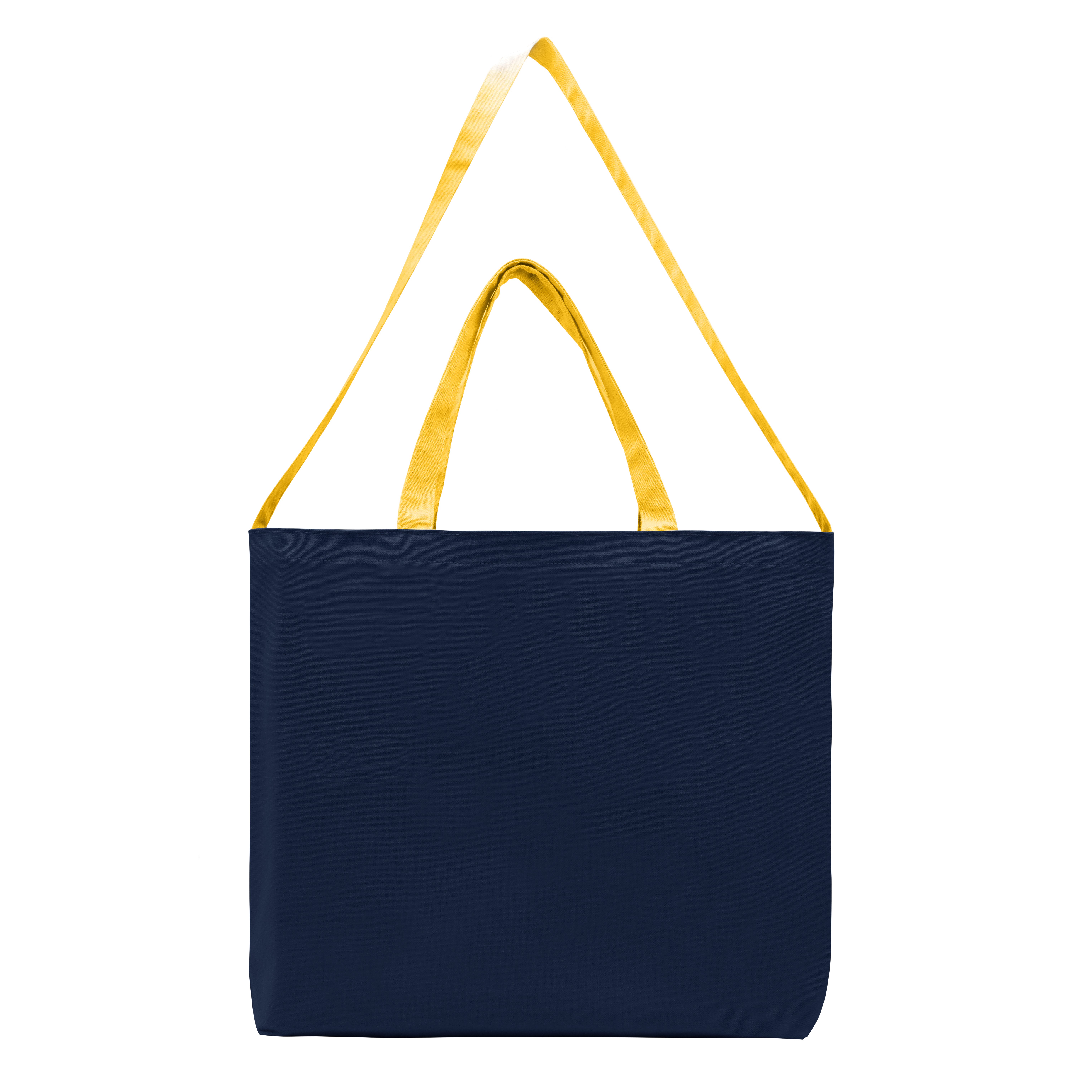 USA Made Navy/Gold Deluxe Dyed Canvas Shoulder Strap Gusset