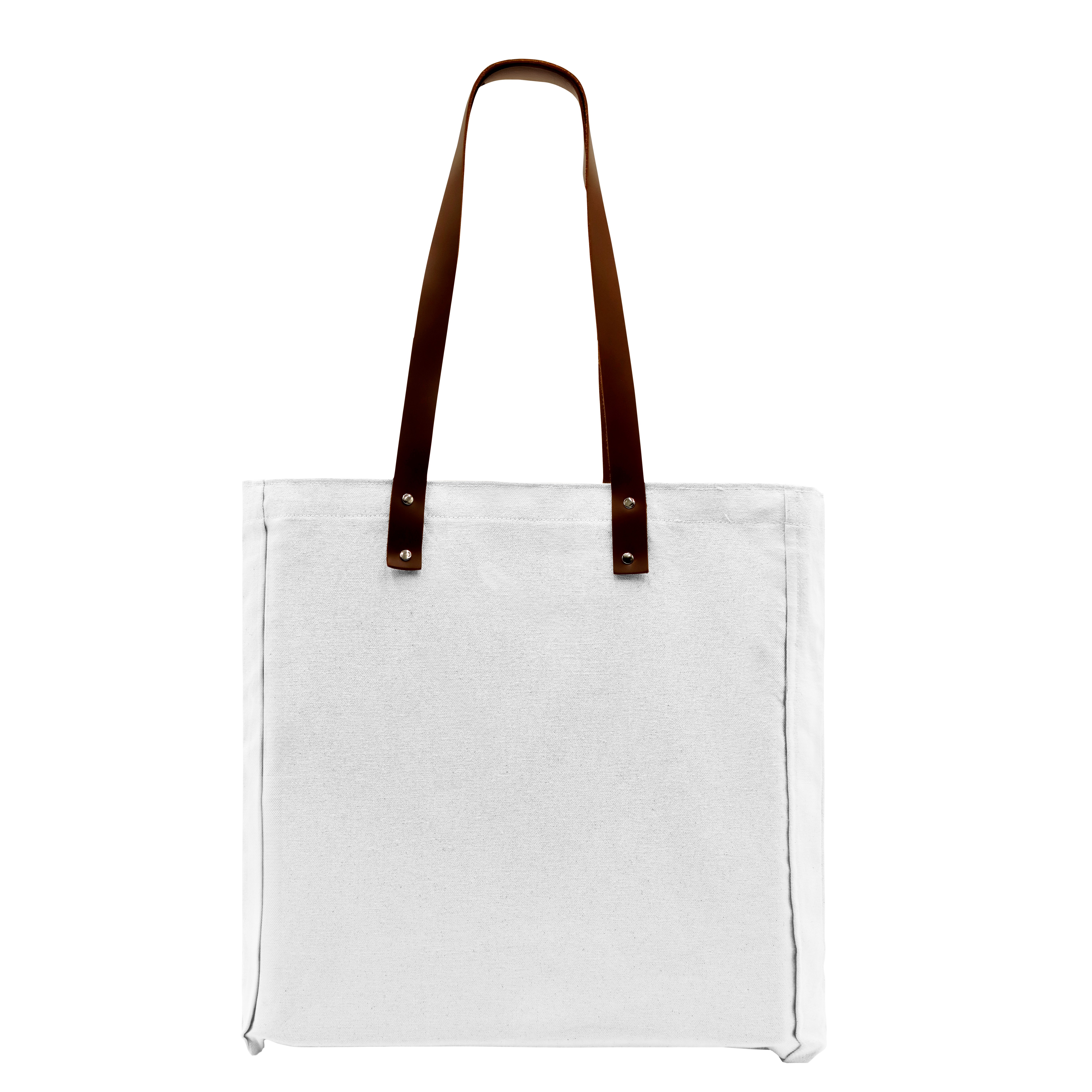 Deluxe Leather Strap Cotton Twill Gusset