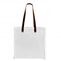 Deluxe Leather Strap Cotton Twill Gusset