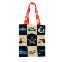 Full Bleed Printed Handle Twill Flat Tote