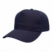 USA-made 5S Navy Chino baseball cap, 3q view, manufactured in Newark NJ