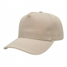USA-made 5S Putty Domestic Twill baseball cap, 3q view, manufactured in Newark NJ