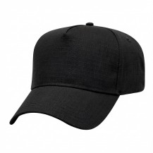 Black Ripstop Snapback Skate Hat