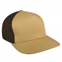 Khaki-Black Domestic Snapback Skate Cap