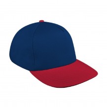 Navy-Red Domestic Snapback Skate Cap