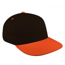 Black-Orange Domestic Slide Buckle Skate Cap