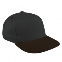 Dark Gray-Black Domestic Velcro Skate Cap