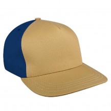 Khaki-Navy Domestic Velcro Skate Cap