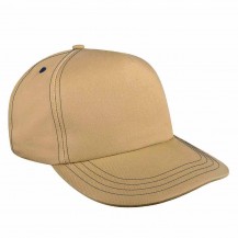 Khaki-Navy Domestic Velcro Skate Cap