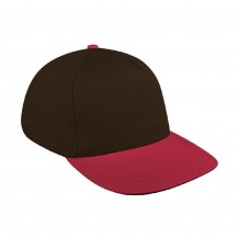 Black-Red Domestic Velcro Skate Cap