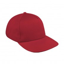 Red Domestic Velcro Skate Cap