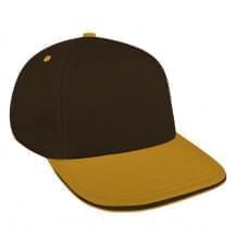 Black-Athletic Gold Brushed Slide Buckle Skate Hat