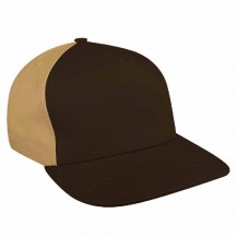 Black-Khaki Twill Slide Buckle Skate Cap