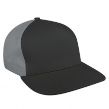 Dark Gray-Light Gray Brushed Snapback Skate Cap