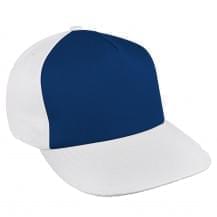 Navy-White Organic Self Strap Skate Hat