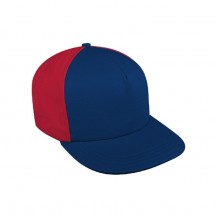 Navy-Red Domestic Snapback 5 Panel