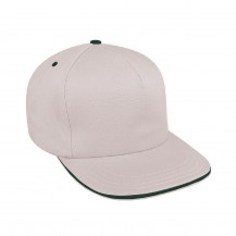 Putty-Hunter Green Accent Trim 5 Panel Hi Chino Buckle Baseball Cap