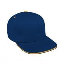 Navy-Athletic Gold Pro Knit Snapback Trucker