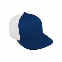 Navy-White Brushed Snapback 5 Panel
