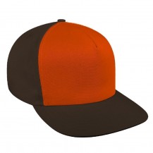 Blaze Orange-Black Alternate 5 Panel Hi Twill Buckle Baseball Cap