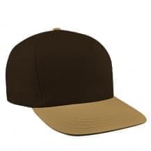 Black-Khaki Organic Velcro Trucker