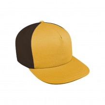 Athletic Gold-Black Split 5 Panel Hi Twill Buckle Baseball Cap