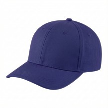 USA-made 6H Purple Chino baseball cap, 3q view, manufactured in Newark NJ